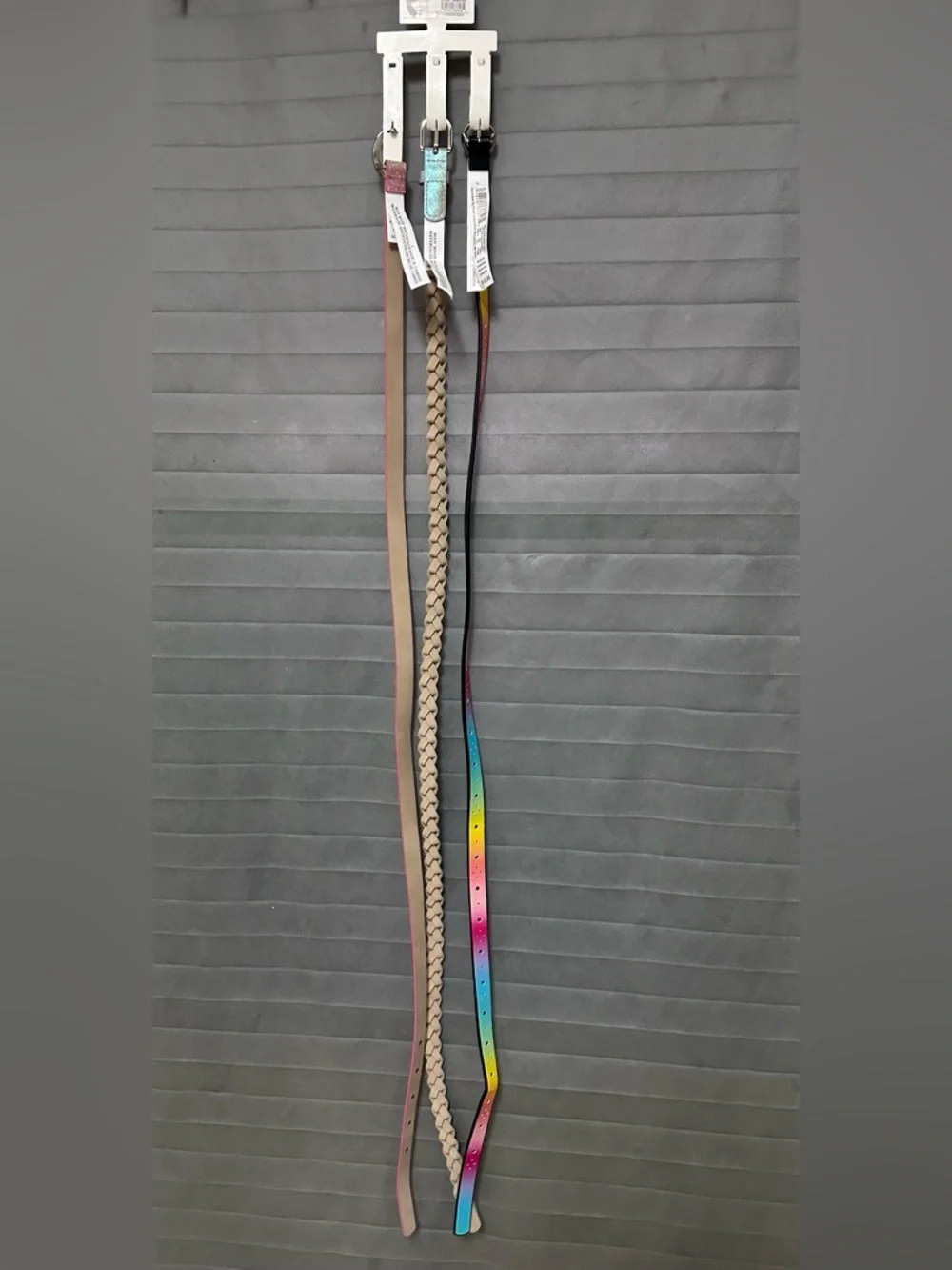 TARGET Girls 3pk Rainbow Belts - Cat & Jack : Adjustable skinny Belts size lg